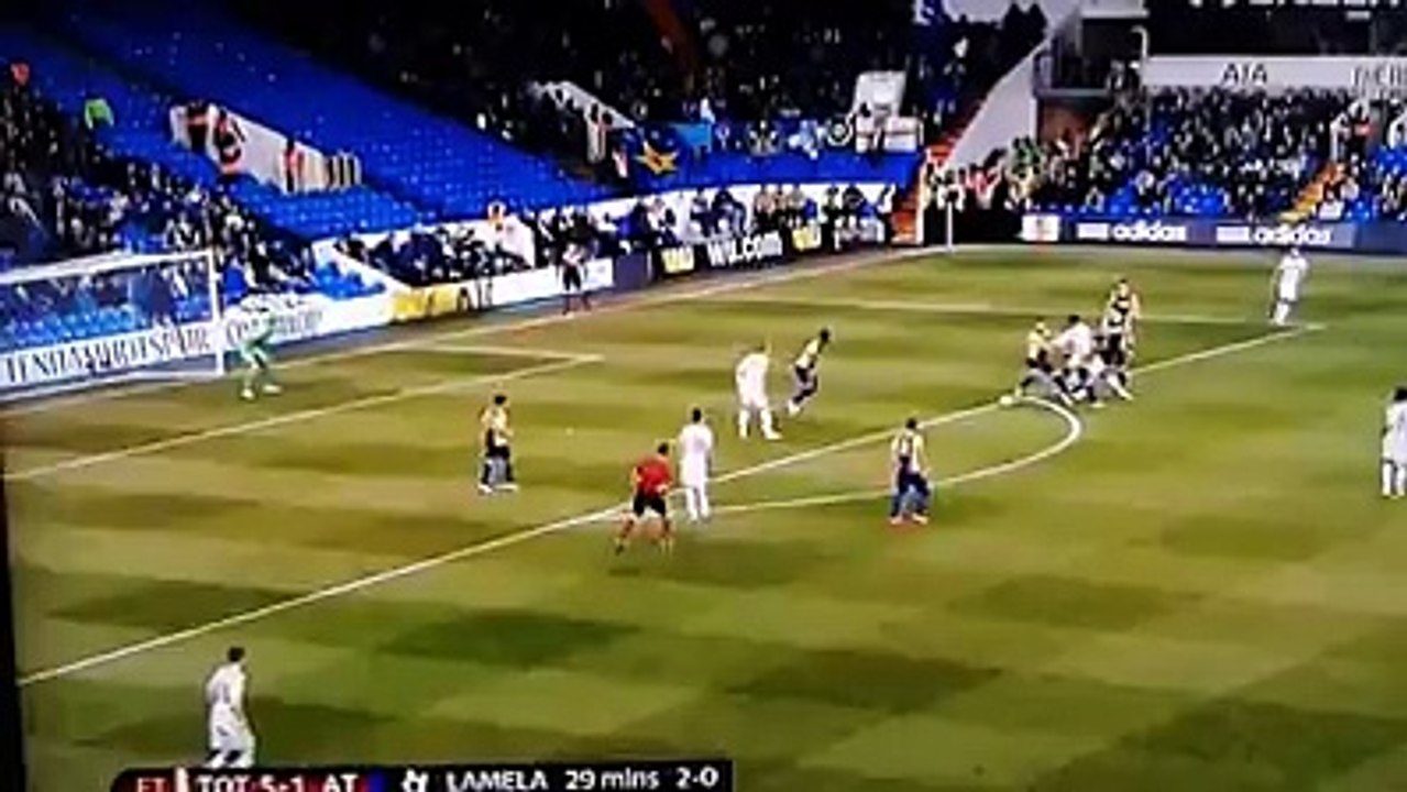 Lamela with a ridiculous Rabona goal !