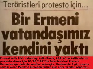 ASALA'yı Protesto Etmek İçin Kendini Yakan Ermeni