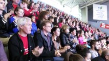 ESBVA-LM : la foule au Palacium pour la retransmission en direct de la finale retour du championnat de France à Bourges
