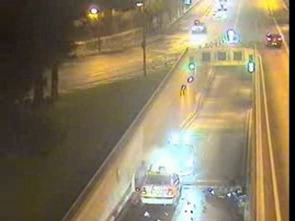 Accident moto poursuite vs police a Caen