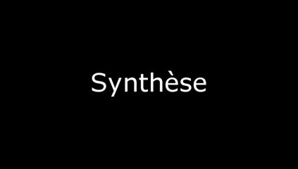 Synthèse - Scènes coupées