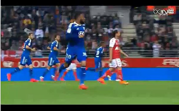 stade reims vs lyon 0-2 Lacazette fantastic volley goal