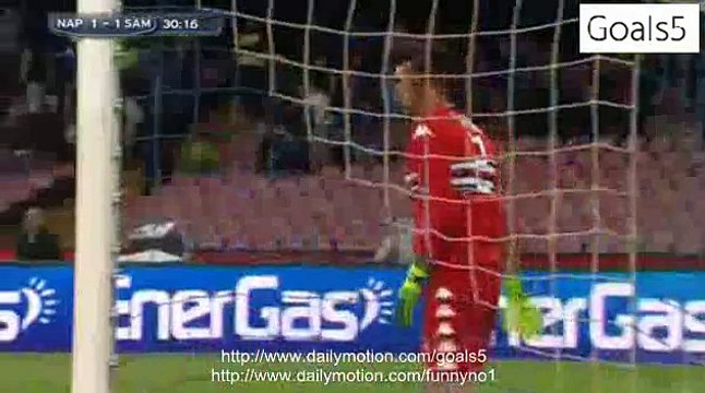 Manolo Gabbiadini Goal Napoli 1 - 1 Sampdoria Serie A 26-4-2015