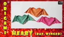 Heart Wings - Origami  How To Make Paper Heart Wings | Traditional Paper Toy