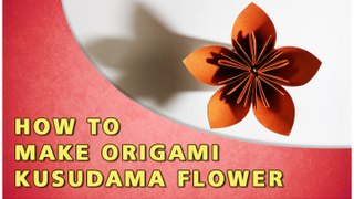 Kusudami Flower - Origami  How To Make Paper Kusudami Flower | Traditional Paper Toy