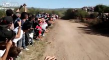 Rally Car Plows Into Spectators