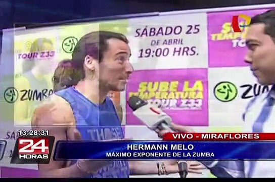 Colombiano Hermann Melo realizará festival de Zumba Fitness en Lima