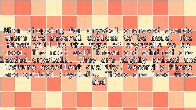 Techniques For Crystal Engraved Awards Creation