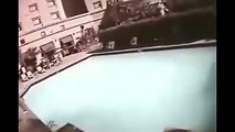 YouTube: cámaras captan el movimiento de una piscina durante el terremoto