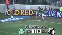 Palmeiras 1 x 0 Santos - Melhores Momentos - Paulistão 26/04/2015
