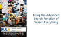 Search Everything  Advanced Search