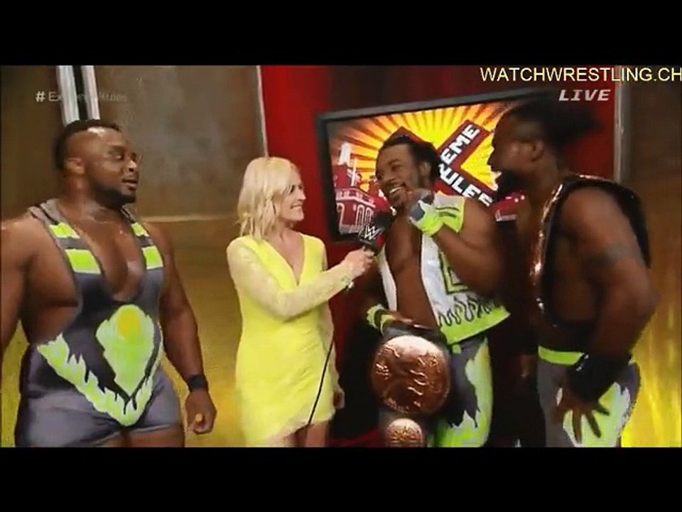 Renee Young interviews The New Day (26-4-15)