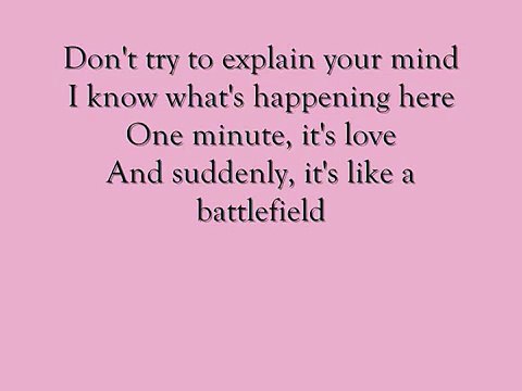 Jordin Sparks - Battlefield (lyrics)