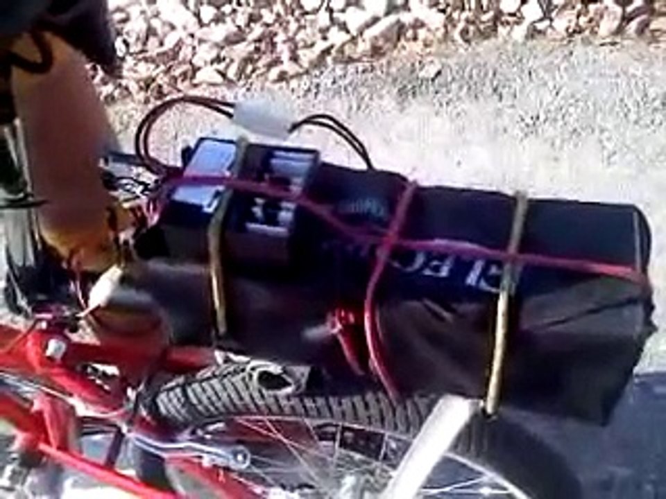 Homemade Friction Drive Electric Bicycle