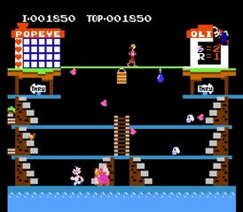 【ファミコン】ポパイ（POPEYE）をプレイ【懐ゲー】