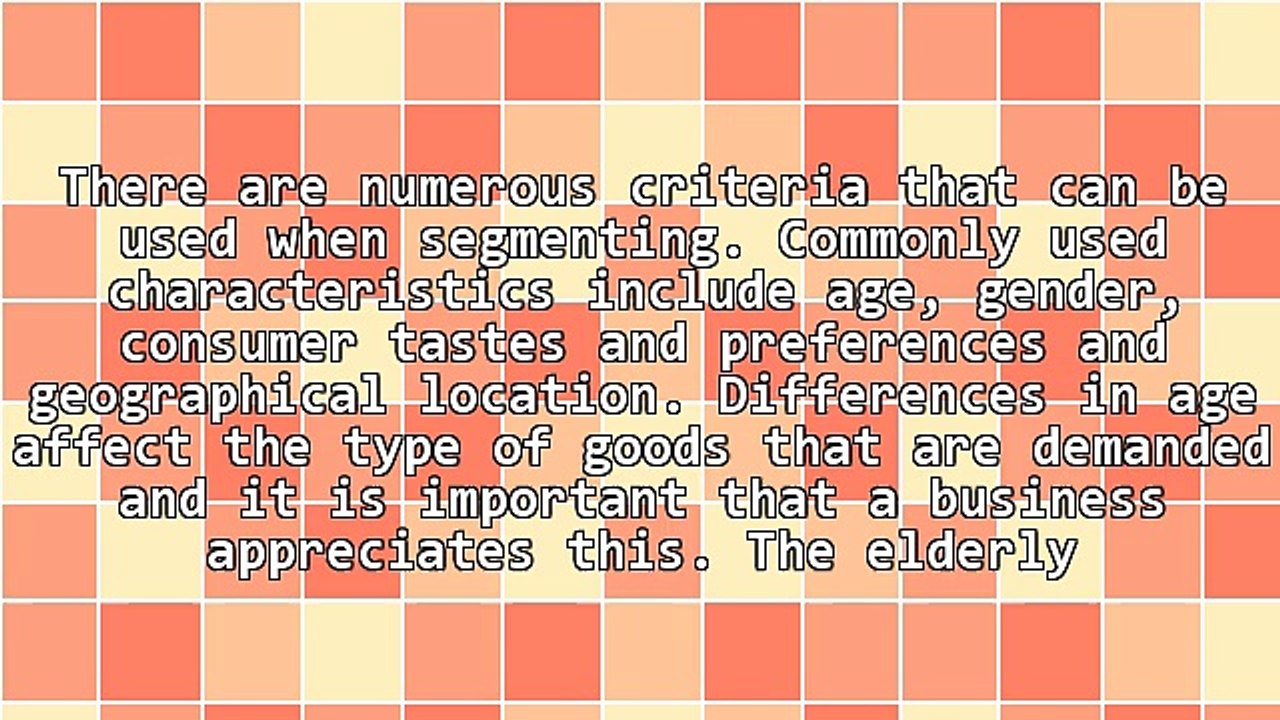 Important Information On Market Segmentation Strategy