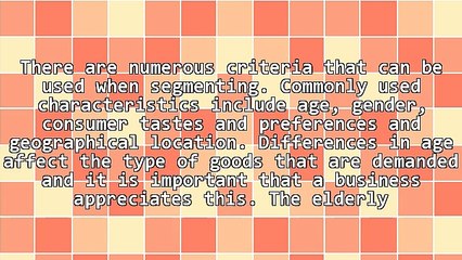 Important Information On Market Segmentation Strategy