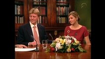 Aankondiging verloving Prins van Oranje en Máxima Zorreguieta