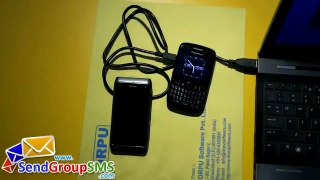 Send Bulk SMS via Blackberry Curve 8520 Mobile Phone