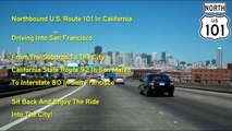 US 101 North (CA), Driving Road Trip into San Francisco, San Mateo to SF