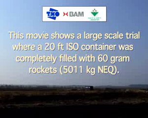 firework rockets container danger test  "METALION"