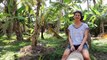 Coconut milk and cream // How to climb and open coconut // Filmed in Sri Lankan village