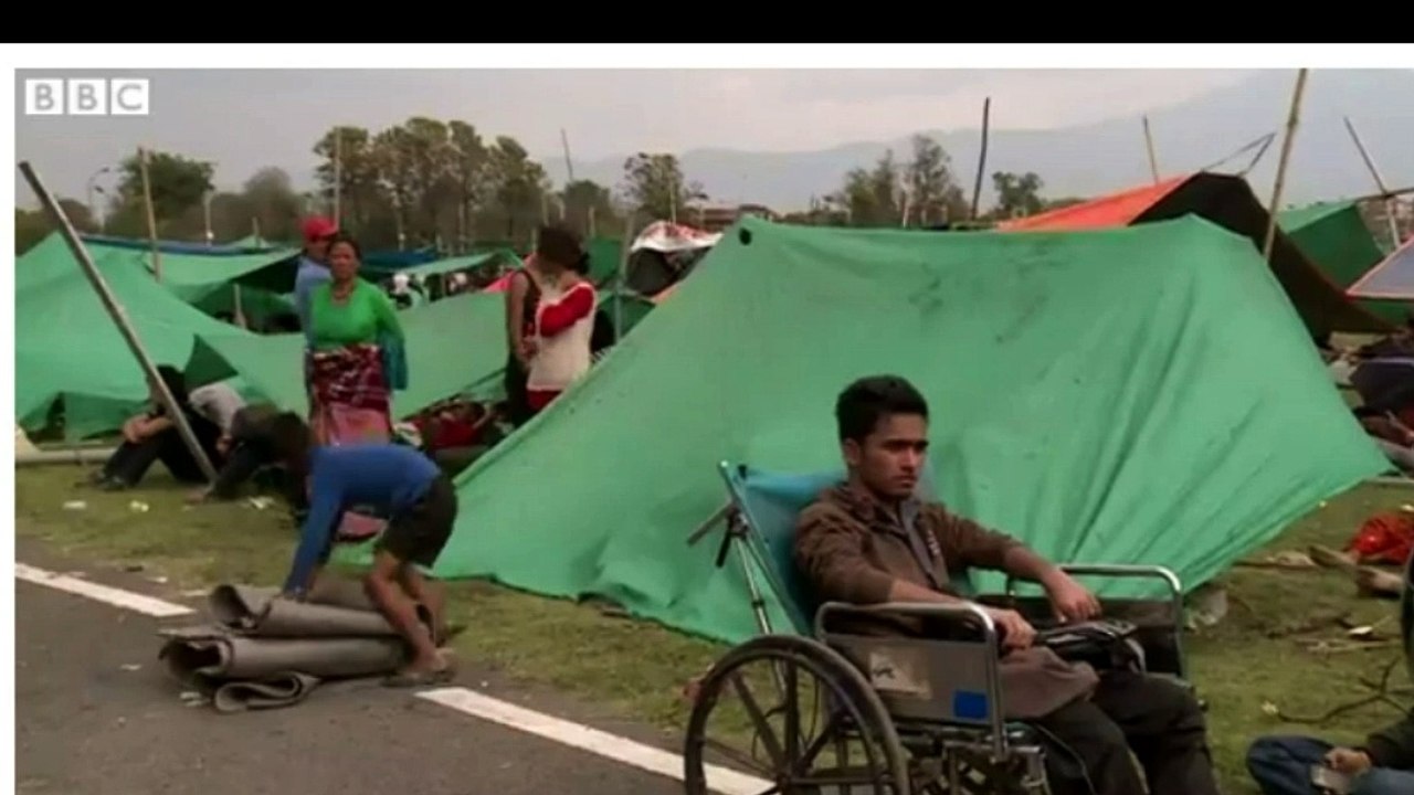 People of Nepal  with all children and their families  are moved into tents where they face lot of problems-BBC Report