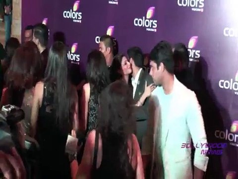 Hottest Bollywood Actress Tanishaa Showing Assets at The Red Carpet of Colors Tv Cinepax