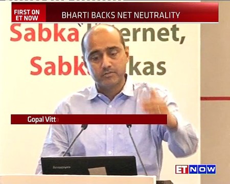 Gopal Vittal of Airtel Backs Net Neutrality | EXCL