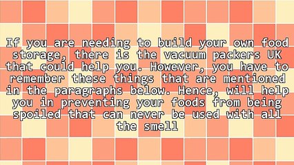 Sealing Bags With The Aid Of Vacuum Packers