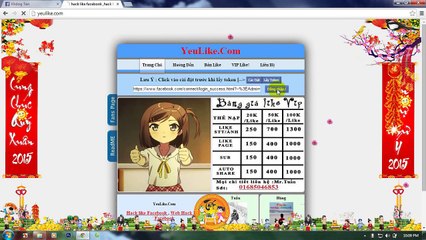 Hướng dẫn hack like facebook mới nhất 2015