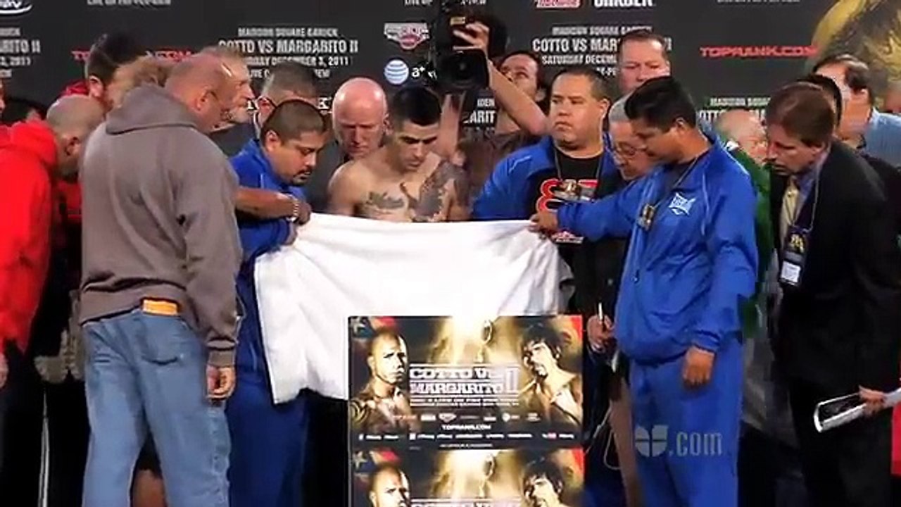 Sorpresas y emoción en el pesaje de Cotto y Margarito