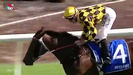 Le Jockey qui perd son pantalon pendant la course...