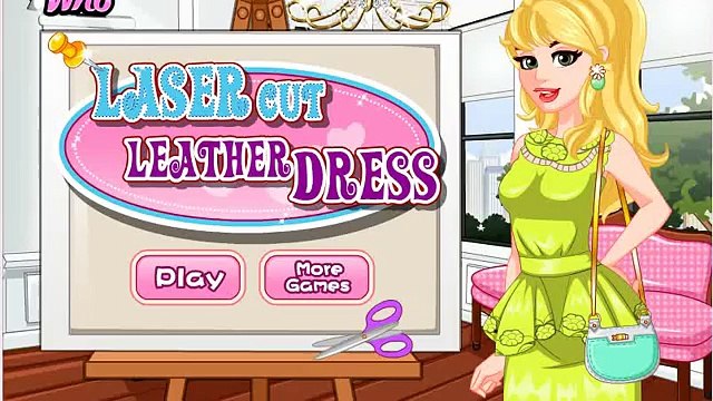 Robe en cuir de coupe laser jeu - mode en cuir jeu de conception