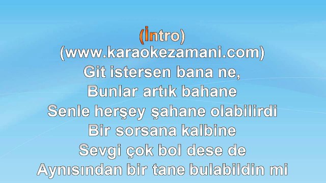 Ebru Gündeş - Ağlamayacağım - 2011 TÜRKÇE KARAOKE