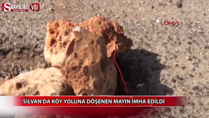 Download Video: Silvan'da köy yoluna döşenen mayın imha edildi