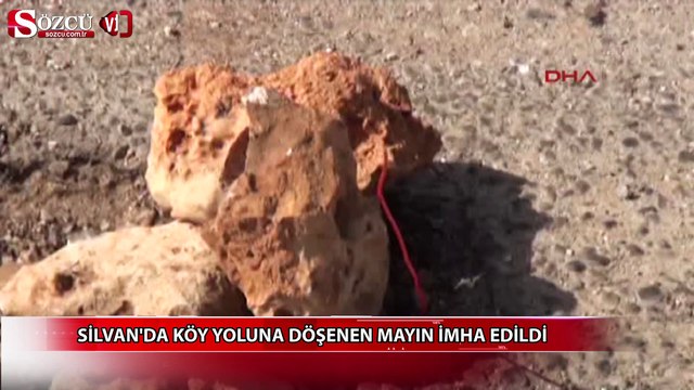 Silvan'da köy yoluna döşenen mayın imha edildi
