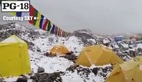 Video shows terrifying moments of avalanche crashing into Mount Everest base camp - pkwire.net