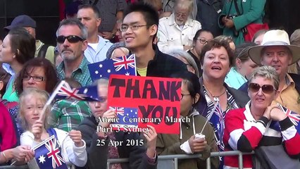 Anzac Centenary March  Sydney Part 3 of 5, 25 Apr 2015
