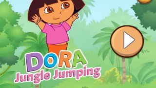 Ayuda a Dora saltando en la selva_ saltar tan alto como puedas