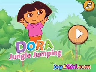 Ayuda a Dora saltando en la selva_ saltar tan alto como puedas