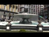 Napoli - Torna a zampillare la restaurata Fontana del Carciofo -2- (24.05.15)