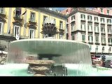 Napoli - Torna a zampillare la restaurata Fontana del Carciofo -1- (24.05.15)