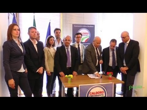 Campania - Regionali, presentato il simbolo Caldoro Presidente (24.05.15)
