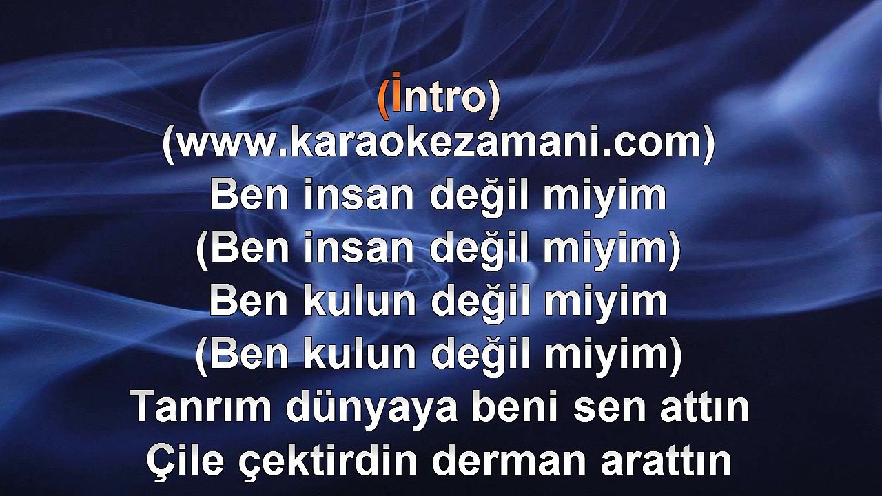Ebru Gündeş - Ben İnsan Değilmiyim - 2003 TÜRKÇE KARAOKE