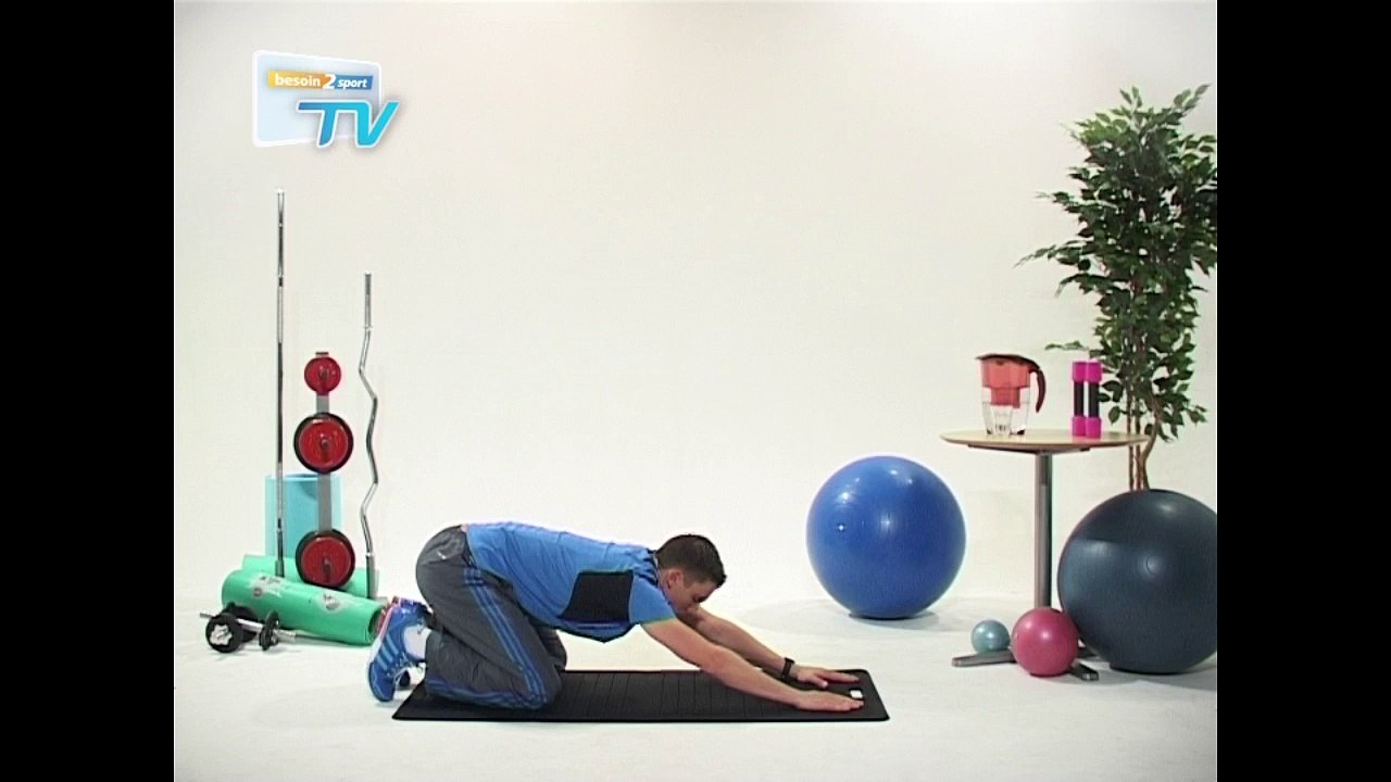 Besoin2sport - Stretching - Allongement colonne vertébrale (assis & allongé) - Niveau : facile