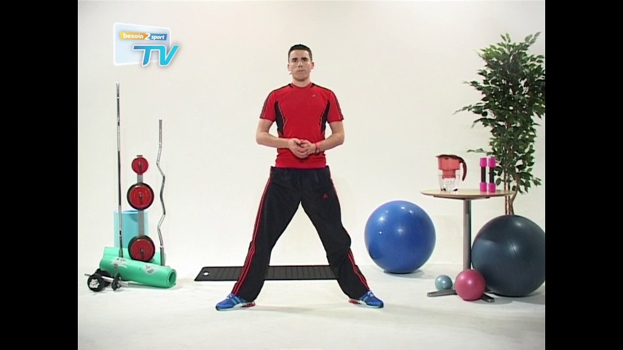 Besoin2sport - Tonification Cuisses - Squat  jambes écartées - Niveau : facile