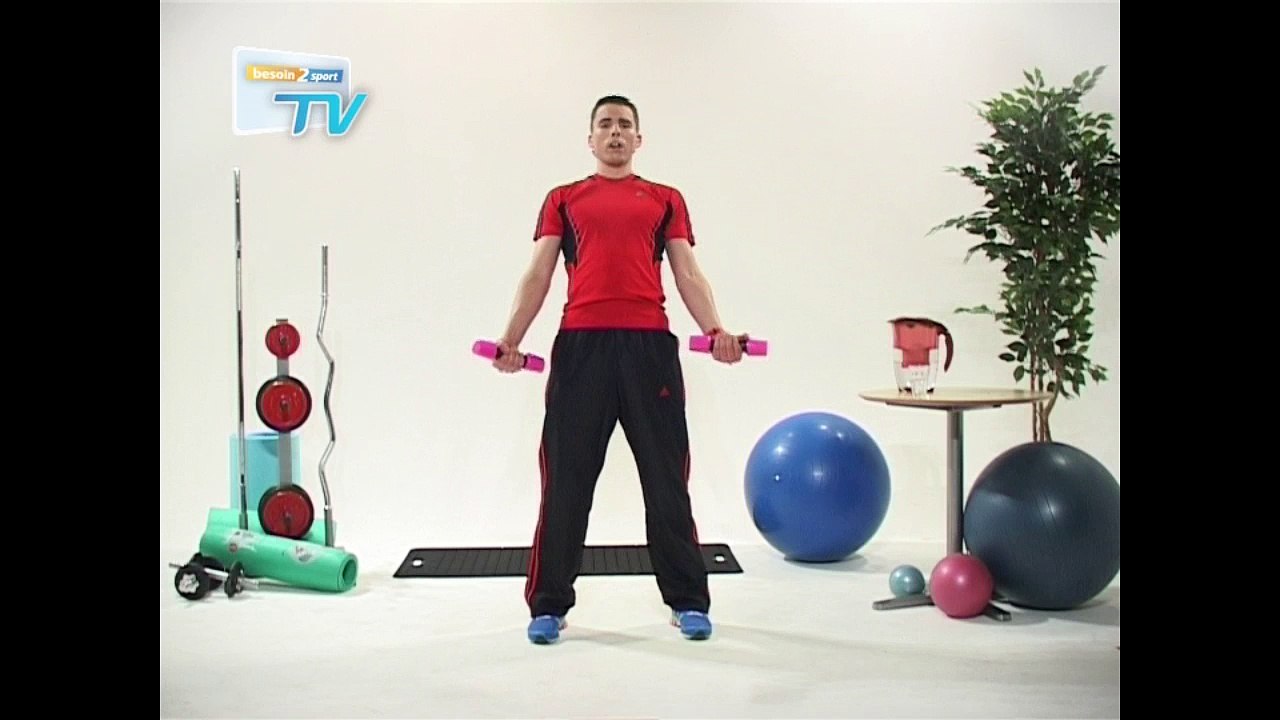 Besoin2sport - Tonification Epaules - Elevation frontale - Niveau : moyen