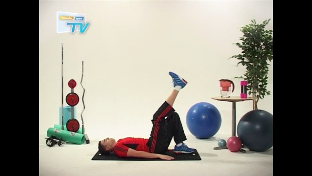 Besoin2sport - Tonification Fessiers - Relevé de bassin une jambe à 90° allongé – Niveau : difficile