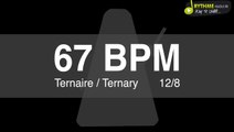 Metronome Clic - 67 BPM - Drums Sound - ternaire
